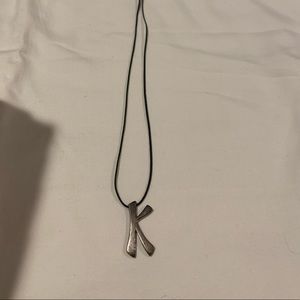Letter K adjustable necklace